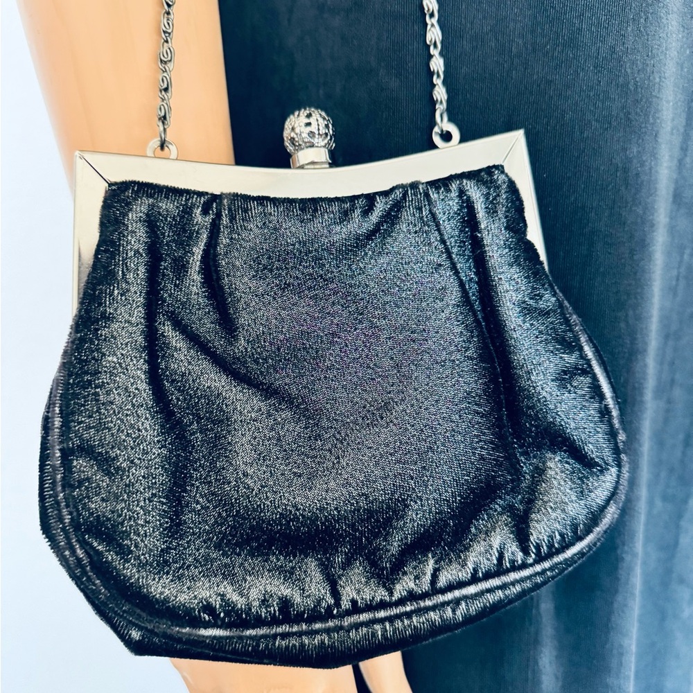 Hillard & Hanson Elegant Black Evening Bag
